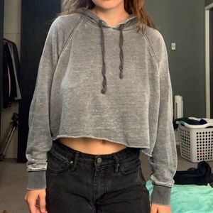 American eagle super soft crop hoodie
